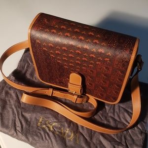 Escada Textured Leather Shoulder Bag - Near Mint!